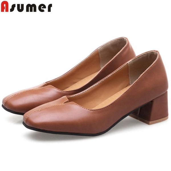 dress shoes asumer plus size 33-46 spring woman square heel shallow pumps women med heels wedding 2021, Black
dress shoes asumer plus size 33-46 spring woman square heel shallow pumps women med heels wedding 2021, Black