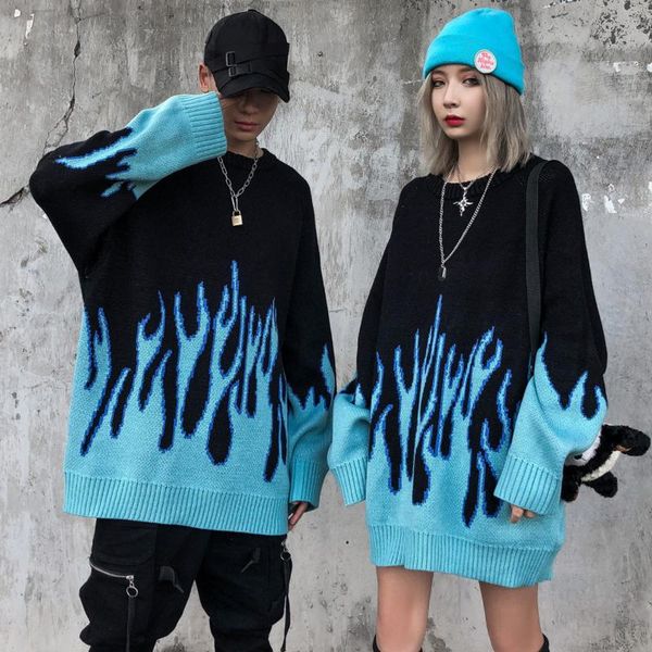 flaming fire print oversize long sweater streetwear women knitwear punk clothes sleeve autumn winter knitted jumpers women's sweaters, White;black
flaming fire print oversize long sweater streetwear women knitwear punk clothes sleeve autumn winter knitted jumpers women's sweaters, White;black
