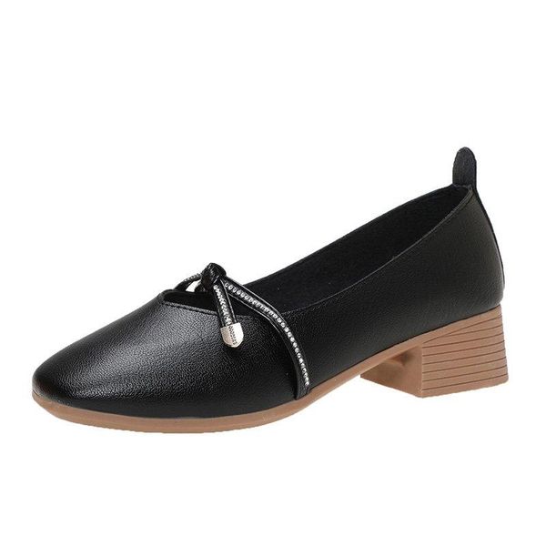 spring women's singles shoes with heels fashionable and simple upper ribbons elegant sweet beauty dress, Black
spring women's singles shoes with heels fashionable and simple upper ribbons elegant sweet beauty dress, Black