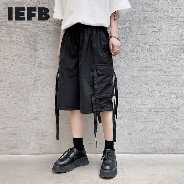iefb big pockets hip hop cusual knee length pants men's work wear black loose big size shorts ins ribbon korean bottoms 210524, White;black
iefb big pockets hip hop cusual knee length pants men's work wear black loose big size shorts ins ribbon korean bottoms 210524, White;black