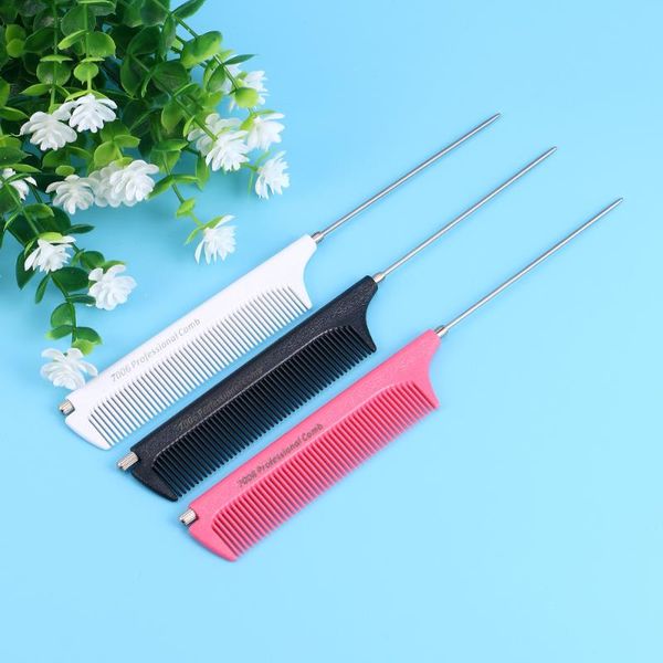 3pcs stretch pointed tail combs for home salon hairdressing rake comb (white, black, red) hair brushes, Silver
3pcs stretch pointed tail combs for home salon hairdressing rake comb (white, black, red) hair brushes, Silver