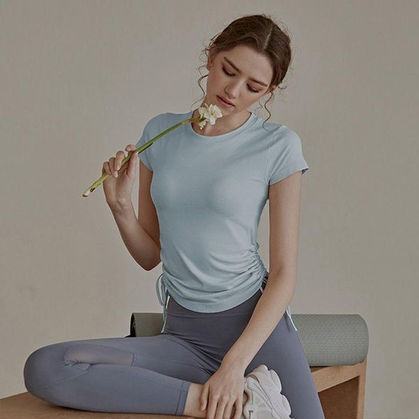 yoga outfit spring summer woman t-shirts drawstring thin tight-fitting clothes short-sleeved professional running fitness sports
yoga outfit spring summer woman t-shirts drawstring thin tight-fitting clothes short-sleeved professional running fitness sports