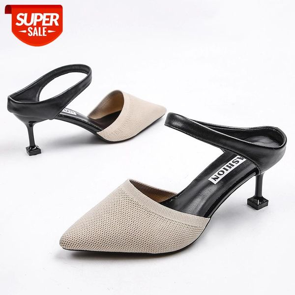 pointed high heels knitted elastic mesh sandals women slip-on mixed colors pumps thin shallow new summer shoes large size #mu6s, Black
pointed high heels knitted elastic mesh sandals women slip-on mixed colors pumps thin shallow new summer shoes large size #mu6s, Black