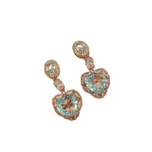 dangle & chandelier light blue heart-shaped zircon earrings, high-quality crystal texture earrings all-match peach heart earri, Silver
dangle & chandelier light blue heart-shaped zircon earrings, high-quality crystal texture earrings all-match peach heart earri, Silver
