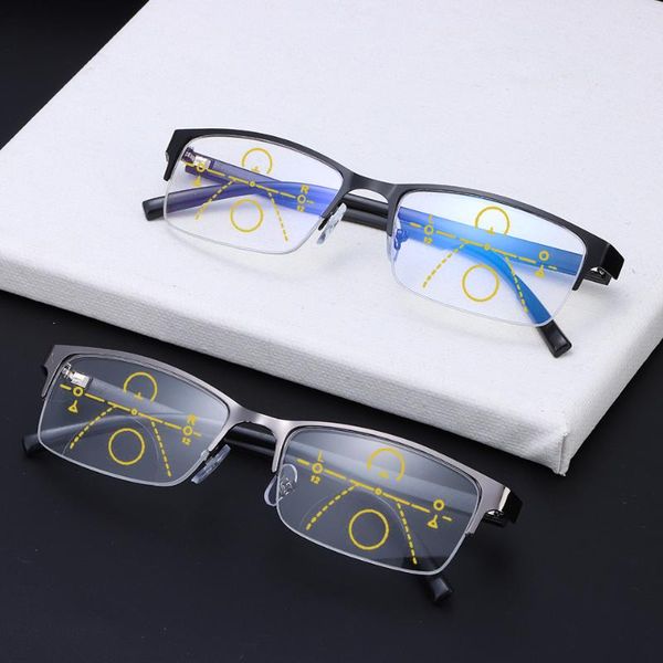 sunglasses classic half frame progressive multifocal reading glasses men women fashion blue light blocking presbyopia vision care, White;black
sunglasses classic half frame progressive multifocal reading glasses men women fashion blue light blocking presbyopia vision care, White;black
