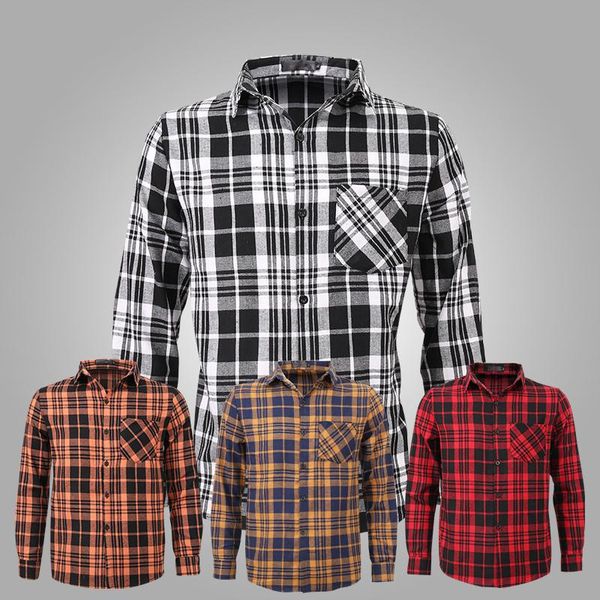 men's casual shirts 2022 style lapel plaid shirt fashion long-sleeved slim fit all-match large size, White;black
men's casual shirts 2022 style lapel plaid shirt fashion long-sleeved slim fit all-match large size, White;black
