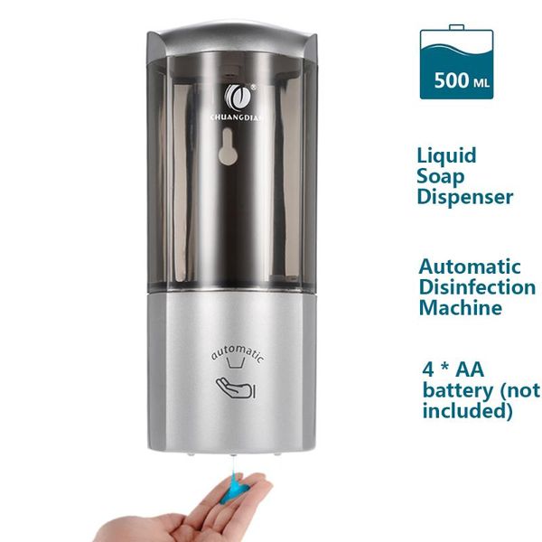 automatic soap dispenser wall-mounted alcohol hand sanitizer with ir sensor shampoo box bathroom accessories 500ml liquid
automatic soap dispenser wall-mounted alcohol hand sanitizer with ir sensor shampoo box bathroom accessories 500ml liquid
