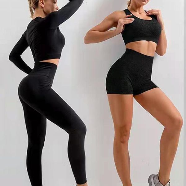 yoga outfit seamless women set breathable bra and high waist pants gym sportswear wicking sport for fitness clothing
yoga outfit seamless women set breathable bra and high waist pants gym sportswear wicking sport for fitness clothing