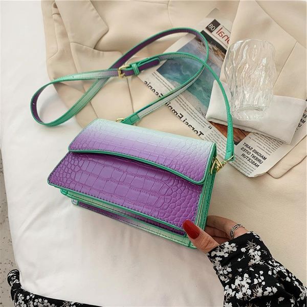 2021 bag gradient color simple fashion female shoulder pattern new messenger crocodile trade small foreign atmosphere xtons
2021 bag gradient color simple fashion female shoulder pattern new messenger crocodile trade small foreign atmosphere xtons