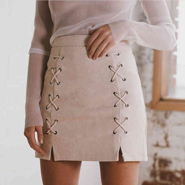 lace up women's suede skirts winter autumn spring casual high waist pencil skirts mini skirt black nude new size s-xl 210413
lace up women's suede skirts winter autumn spring casual high waist pencil skirts mini skirt black nude new size s-xl 210413