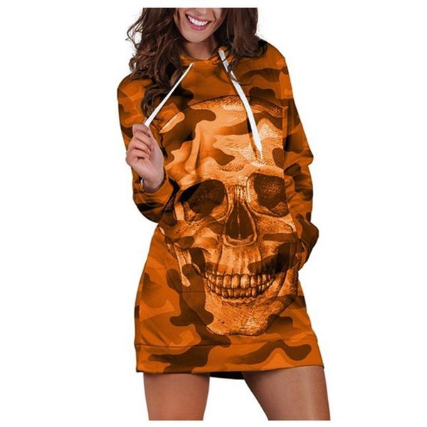 women's hoodies & sweatshirts women long sleeve hooded camouflag skull print mini dress casual head hoodiesweater, Black
women's hoodies & sweatshirts women long sleeve hooded camouflag skull print mini dress casual head hoodiesweater, Black