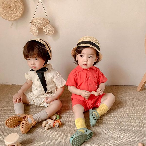 born baby romper summer one-piece suit for boy and girl hedging short-sleeved shirt with letter pocket jumpsuits, Blue
born baby romper summer one-piece suit for boy and girl hedging short-sleeved shirt with letter pocket jumpsuits, Blue
