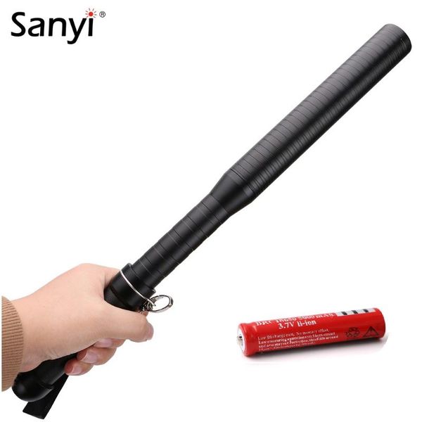 sanyi baseball bat mace led 3 modes portable lamp for security self defense ultra bright 18650 torch with hang rope flashlights t torches
sanyi baseball bat mace led 3 modes portable lamp for security self defense ultra bright 18650 torch with hang rope flashlights t torches