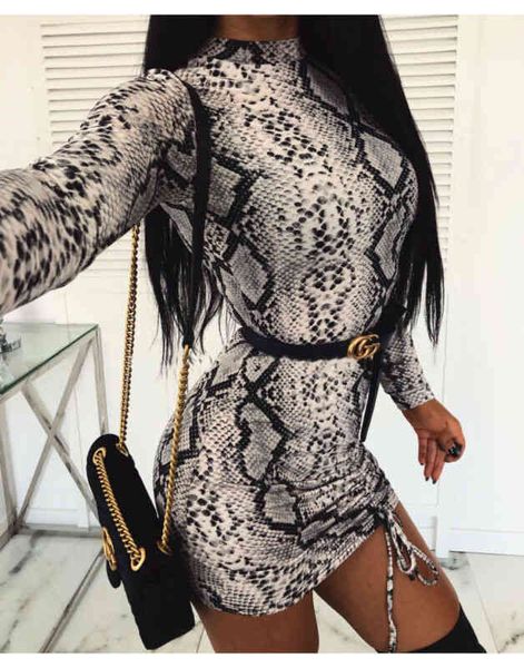 snake print bodycon mini dress women long sleeve autumn winter fashion dresses party clubwear female dress, Black;gray
snake print bodycon mini dress women long sleeve autumn winter fashion dresses party clubwear female dress, Black;gray