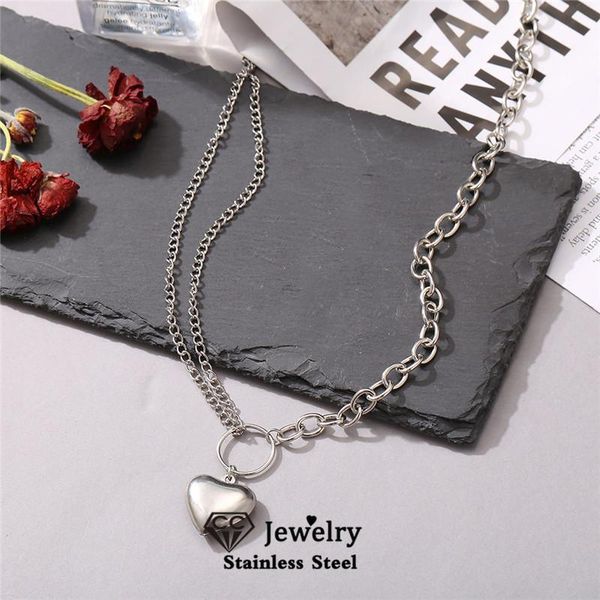 chains vintage necklace for women heart shape clavicle chain silver color personalized alloy torque aesthetic whole sale gift yh556
chains vintage necklace for women heart shape clavicle chain silver color personalized alloy torque aesthetic whole sale gift yh556