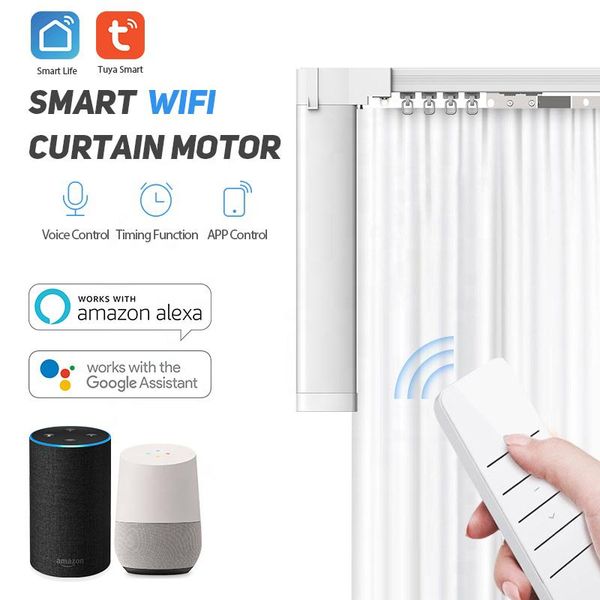 smart home control to eu country electric curtain motor with rail cornice tuya life app alexa echo google
smart home control to eu country electric curtain motor with rail cornice tuya life app alexa echo google