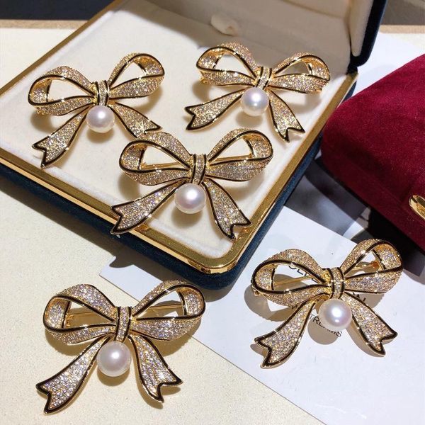 fashion luxury glittering full diamonds sweet bow elegant pearl pendant pin designer brooches for woman ladies, Gray
fashion luxury glittering full diamonds sweet bow elegant pearl pendant pin designer brooches for woman ladies, Gray