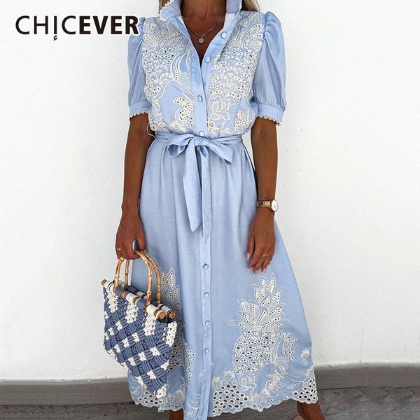 casual dresses chicever hollow out dress for women lapel collar puff short sleeve high waist a line ankle length single breasted female, Black;gray
casual dresses chicever hollow out dress for women lapel collar puff short sleeve high waist a line ankle length single breasted female, Black;gray