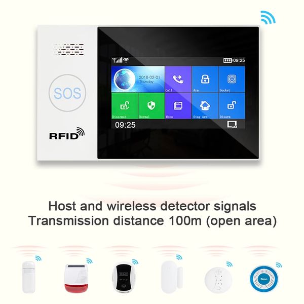 wifi gsm home security smart alarm system burglar kit touch screen compatible with tuya ip camrea
wifi gsm home security smart alarm system burglar kit touch screen compatible with tuya ip camrea