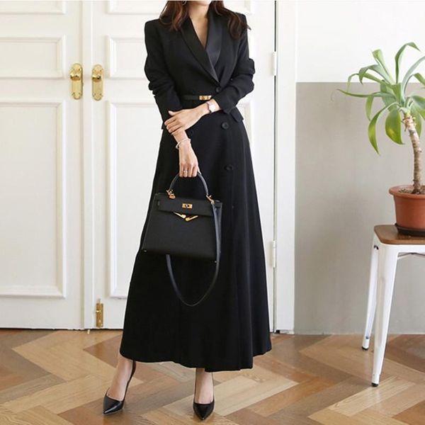 long coats for winter women solid double breasted overcoat fashion loose woolen coat oversized women's wool & blends, Black
long coats for winter women solid double breasted overcoat fashion loose woolen coat oversized women's wool & blends, Black