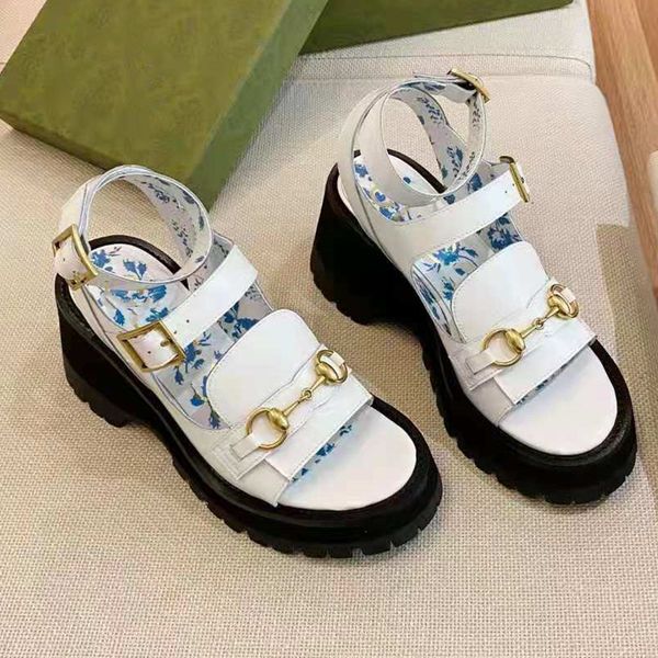 women leather mid-heel sandals horsebit letter printed black white designer lady buckle ankle strap platform lug rubber sole sandal
women leather mid-heel sandals horsebit letter printed black white designer lady buckle ankle strap platform lug rubber sole sandal