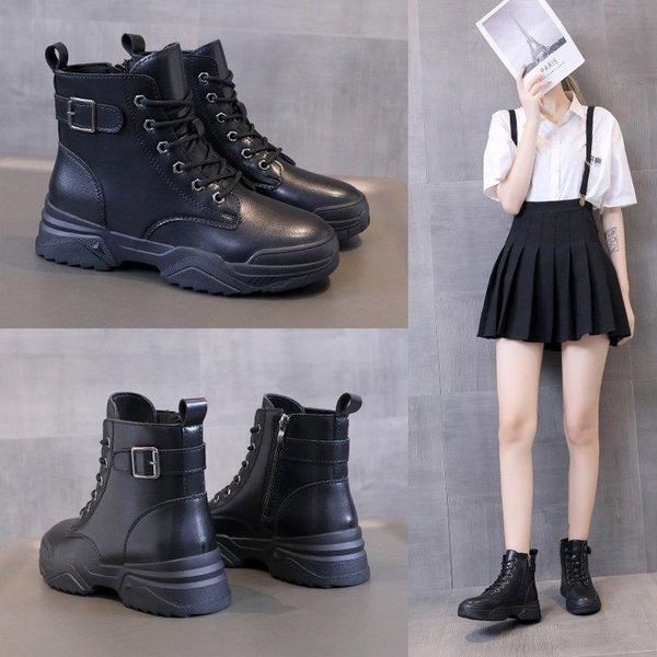 boots women's shoes black leather 2021 fashion spring autumn motorcycle slip resistant waterproof platform
boots women's shoes black leather 2021 fashion spring autumn motorcycle slip resistant waterproof platform