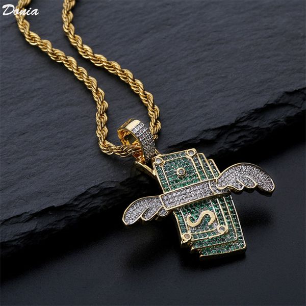 donia jewelry hip hop with wings money long necklace fashion inlaid with zircon accessories luxury birthday gift sweater necklace, Silver
donia jewelry hip hop with wings money long necklace fashion inlaid with zircon accessories luxury birthday gift sweater necklace, Silver