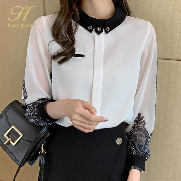 women's blouses & shirts h han queen autumn fashion embroidery women loose shirt simple basic work casual vintage blouse korean blusa, White
women's blouses & shirts h han queen autumn fashion embroidery women loose shirt simple basic work casual vintage blouse korean blusa, White