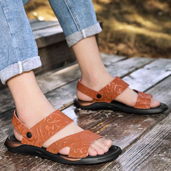 slippers mens sandals genuine leather men summer outdoor shoes 2021 flat beach male casual comfortable barefoot gf4j, Black
slippers mens sandals genuine leather men summer outdoor shoes 2021 flat beach male casual comfortable barefoot gf4j, Black