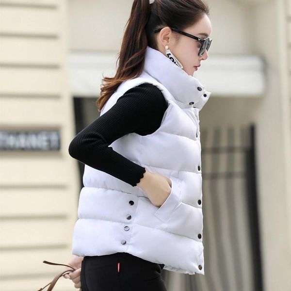 women's vests for women winter vest large coat jacket warm solid white female autumn sleeveless stand collar outerwear, Black;white
women's vests for women winter vest large coat jacket warm solid white female autumn sleeveless stand collar outerwear, Black;white