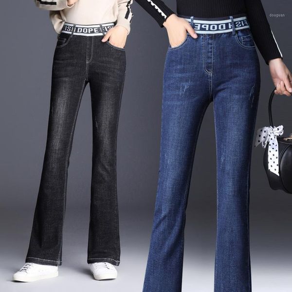 autumn spring women flared jeans pants fashion silm female high waist oversize soild casual vintage women's & capris, Black;white
autumn spring women flared jeans pants fashion silm female high waist oversize soild casual vintage women's & capris, Black;white