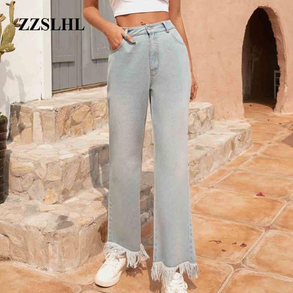 women's jeans pants 2021 for women tassel denim zipper trousers loose straight woman high waist, Blue
women's jeans pants 2021 for women tassel denim zipper trousers loose straight woman high waist, Blue