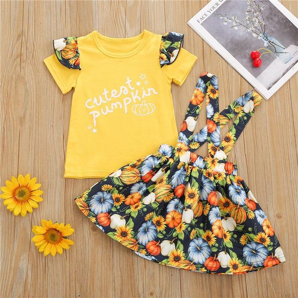 clothing sets 1-6 years toddler girls halloween outfits short sleeve letter print suspender skirt set infant clothes, White
clothing sets 1-6 years toddler girls halloween outfits short sleeve letter print suspender skirt set infant clothes, White
