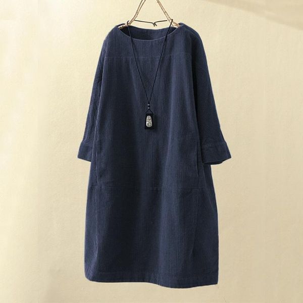 casual dresses weppel plus size long sleeve women's dress solid color round neck knee-length corduroy clothing -5xl, Black;gray
casual dresses weppel plus size long sleeve women's dress solid color round neck knee-length corduroy clothing -5xl, Black;gray