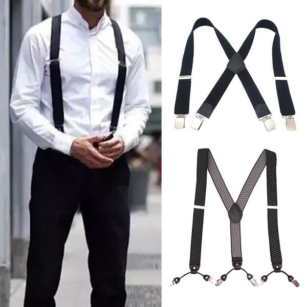men's casual shirts black mens braces plain wide heavy duty suspenders adjustable men accessories soild color drop, White;black
men's casual shirts black mens braces plain wide heavy duty suspenders adjustable men accessories soild color drop, White;black