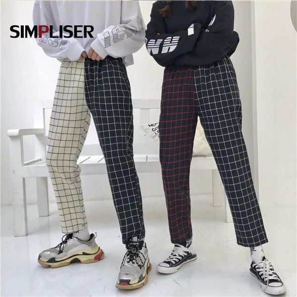 women's pants & capris plaid harajuku for women men couple trousers elastic waisted straight black white femme pantalon casual
women's pants & capris plaid harajuku for women men couple trousers elastic waisted straight black white femme pantalon casual