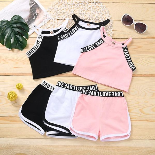clothing sets 2-6y girl clothes set summer outfit letter sleeveless tank shorts outfits fashion kid tracksuit, White
clothing sets 2-6y girl clothes set summer outfit letter sleeveless tank shorts outfits fashion kid tracksuit, White