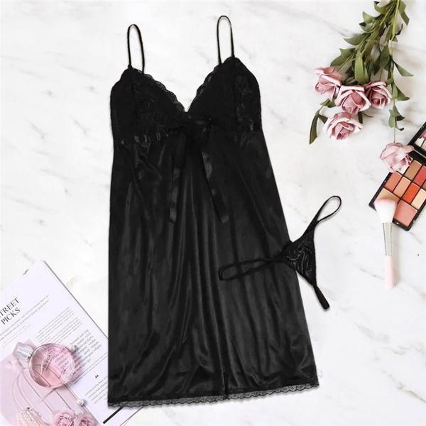 bras sets mnycxen women babydoll dress lingerie plus size v-neck bow nightdress with thong set erotic underwear s-3xl a50, Red;black
bras sets mnycxen women babydoll dress lingerie plus size v-neck bow nightdress with thong set erotic underwear s-3xl a50, Red;black