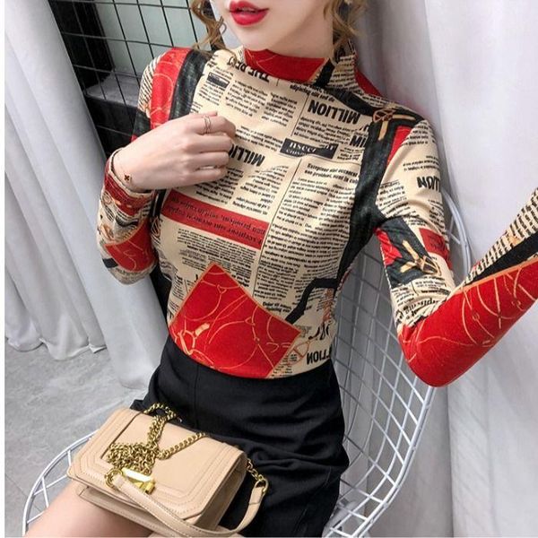 half turtleneck short sleeve / long women 's spring and autumn high-end t-shirt base shirt letter jacket women's, White
half turtleneck short sleeve / long women 's spring and autumn high-end t-shirt base shirt letter jacket women's, White