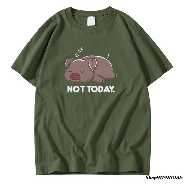 not today sleeping pig printing men t shirts loose breathable cotton short sleeve casual couples shirt men's t-shirts, White;black
not today sleeping pig printing men t shirts loose breathable cotton short sleeve casual couples shirt men's t-shirts, White;black