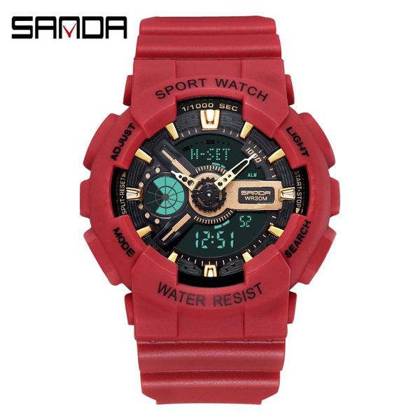 women dual display wristwatches couple watch men waterproof led electronic outdoor sport diving wrist lovers, Slivery;brown
women dual display wristwatches couple watch men waterproof led electronic outdoor sport diving wrist lovers, Slivery;brown