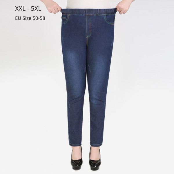 women's jeans women spring autumn plus size 5xl 4xl 3xl super stretch fashion high wasited pencil trouser for mujers, Blue
women's jeans women spring autumn plus size 5xl 4xl 3xl super stretch fashion high wasited pencil trouser for mujers, Blue