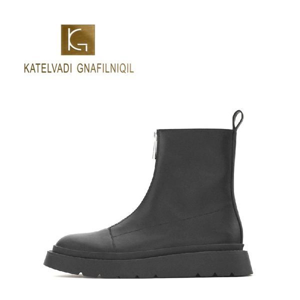 boots katelvadi real leather ankle zipper casual women thick bottom classic fashion platform footwear size 35-40 jy-007, Black
boots katelvadi real leather ankle zipper casual women thick bottom classic fashion platform footwear size 35-40 jy-007, Black