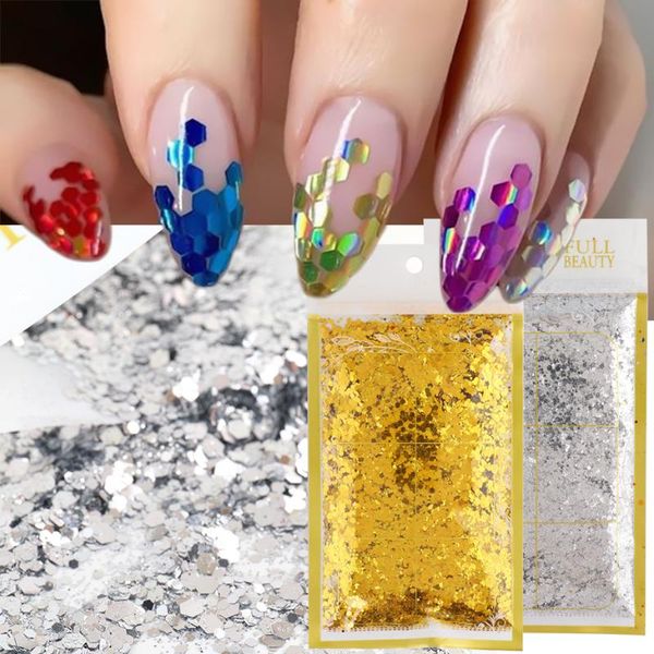 nail glitter 50g/pack mermaid sequins 3d metal mirror gradient shiny hexagonal design holographic powder art decoration nl1928, Silver;gold
nail glitter 50g/pack mermaid sequins 3d metal mirror gradient shiny hexagonal design holographic powder art decoration nl1928, Silver;gold