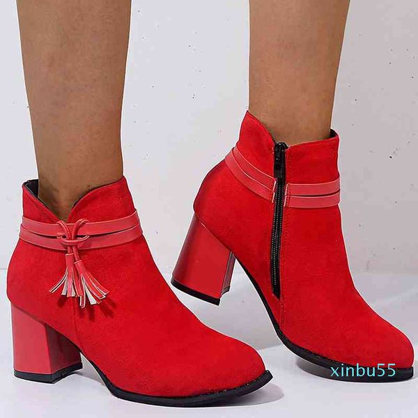 spring ankle women boots square heel slip on female high heels single shoes round toe casual quality short, Black
spring ankle women boots square heel slip on female high heels single shoes round toe casual quality short, Black