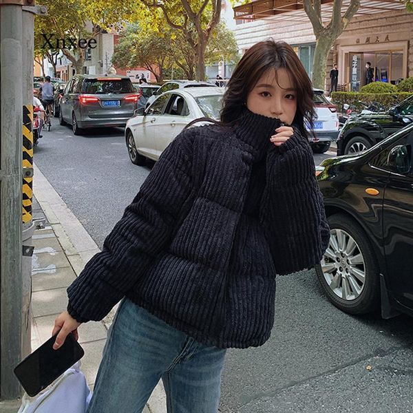women's down & parkas 2021 winter corduroy short jacket korean thick zipper cotton parka coat stand-up collar warm, Black
women's down & parkas 2021 winter corduroy short jacket korean thick zipper cotton parka coat stand-up collar warm, Black