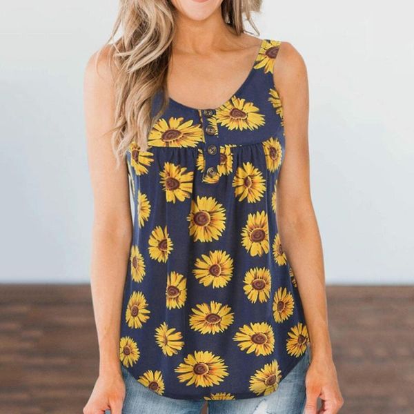 women's tanks & camis summer women off shoulder casual buttons o neck sleeveless female print vest, White
women's tanks & camis summer women off shoulder casual buttons o neck sleeveless female print vest, White