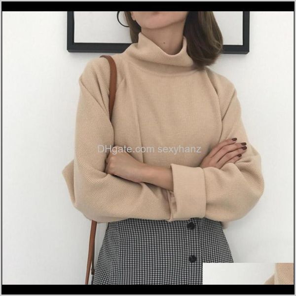 sweaters clothing apparel drop delivery 2021 turtleneck for women autumn winter knitted jumper womens sweater casual loose long sleeve jacke, White;black
sweaters clothing apparel drop delivery 2021 turtleneck for women autumn winter knitted jumper womens sweater casual loose long sleeve jacke, White;black