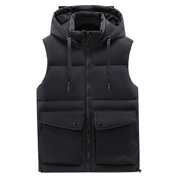 men's vests winter men vest simple solid inner pocket sleeveless jacket male hat detachable windproof waistcoat thicken warm unloading, Black;white
men's vests winter men vest simple solid inner pocket sleeveless jacket male hat detachable windproof waistcoat thicken warm unloading, Black;white