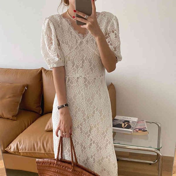 casual dresses 2021 elegant v-neck french office lady lace solid streetwear loose retro summer sweet long es vestidos 6jss, Black;gray
casual dresses 2021 elegant v-neck french office lady lace solid streetwear loose retro summer sweet long es vestidos 6jss, Black;gray